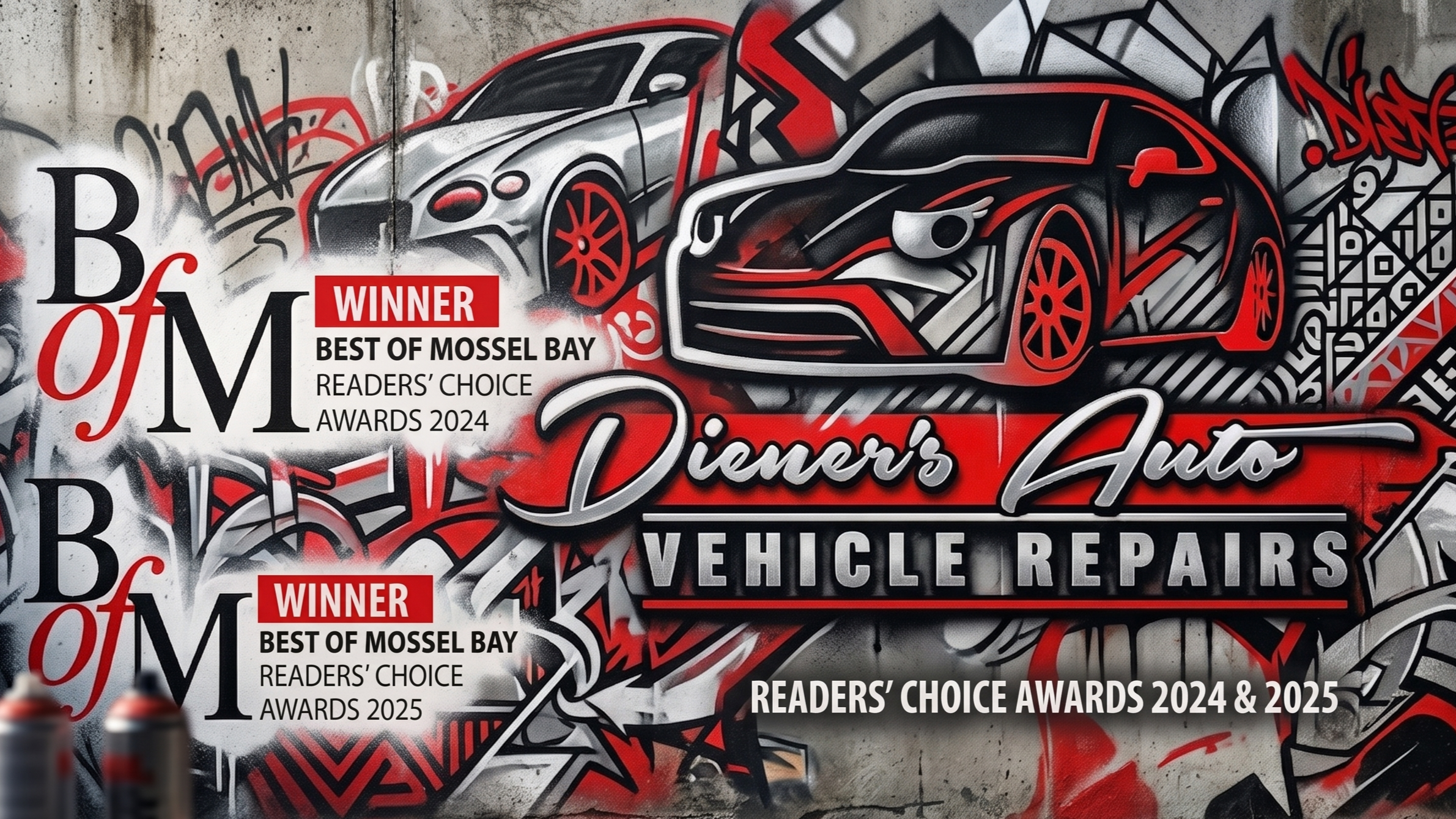 Diener's Auto Vehical Repairs Best of Mossel Bay Readers' Choice awards 2024 & 2025